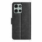 For Motorola Moto G75 5G Dual-side Magnetic Buckle Horizontal Flip Leather Phone Case(Black) - 3