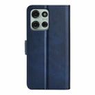 For Motorola Moto G75 5G Dual-side Magnetic Buckle Horizontal Flip Leather Phone Case(Dark Blue) - 3