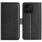 For Motorola Moto G 5G 2025 Dual-side Magnetic Buckle Horizontal Flip Leather Phone Case(Black) - 1
