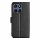 For Motorola Moto Edge 60 Fusion Dual-side Magnetic Buckle Horizontal Flip Leather Phone Case(Black) - 3