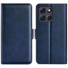 For Motorola Moto G86 5G Dual-side Magnetic Buckle Horizontal Flip Leather Phone Case(Dark Blue) - 1