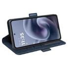 For Motorola Moto G86 5G Dual-side Magnetic Buckle Horizontal Flip Leather Phone Case(Dark Blue) - 3