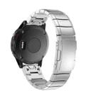 For Garmin Fenix 7 Sapphire Solar 22mm Titanium Alloy Quick Release Watch Band(Sliver) - 1