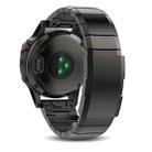 For Garmin Fenix 6 GPS 22mm Titanium Alloy Quick Release Watch Band(Black) - 1