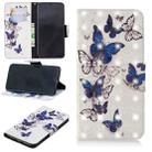 For iPhone XS Max 3D Colored Drawing Pattern Horizontal Flip Leather Case with Holder & Card Slots & Wallet(Butterflies) - 1