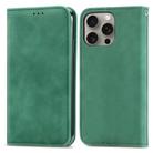 For iPhone 16 Pro Retro Skin Feel Magnetic Flip Leather Phone Case(Green) - 2