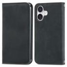 For iPhone 16 Plus Retro Skin Feel Magnetic Flip Leather Phone Case(Black) - 2