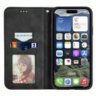 For iPhone 16e Retro Skin Feel Magnetic Flip Leather Phone Case(Black) - 3