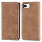 For iPhone 16e Retro Skin Feel Magnetic Flip Leather Phone Case(Brown) - 2