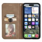 For iPhone 16e Retro Skin Feel Magnetic Flip Leather Phone Case(Brown) - 3