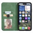 For iPhone 16e Retro Skin Feel Magnetic Flip Leather Phone Case(Green) - 3