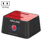 Wavlink ST334U SSD Dual Bay External Hard Drive Docking Station USB 3.0 to SATA I/II/III(US Plug) - 1