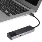 HY-601 6 in 1 USB Multi-Functional Sound Card USB + Audio 3.5 + 7.1CH / OPTICAL(Grey) - 1