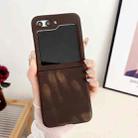 For Samsung Galaxy Z Flip5 5G Heat Sensitive PC Protective Phone Case(Brown) - 1