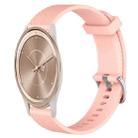 For GarminMove Trend 20mm Diamond Textured Silicone Watch Band(Pink) - 1