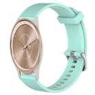 For GarminMove Trend 20mm Diamond Textured Silicone Watch Band(Teal) - 1
