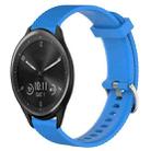For Garmin Vivomove Sport 20mm Diamond Textured Silicone Watch Band(Sky Blue) - 1
