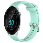 For Garmin Forerunner 55 20mm Diamond Textured Silicone Watch Band(Teal) - 1