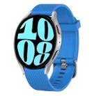 For Samsung Galaxy Watch 6 40mm 20mm Diamond Textured Silicone Watch Band(Sky Blue) - 1