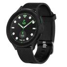 For Samsung Galaxy watch 5 Pro Golf Edition 20mm Diamond Textured Silicone Watch Band(Black) - 1