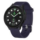 For Samsung Galaxy watch 5 Pro Golf Edition 20mm Diamond Textured Silicone Watch Band(Midnight Blue) - 1