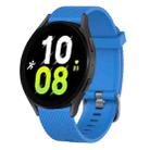 For Samsung Galaxy Watch 5 44mm 20mm Diamond Textured Silicone Watch Band(Sky Blue) - 1