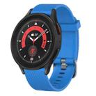 For Samsung Galaxy Watch 5 Pro 45mm 20mm Diamond Textured Silicone Watch Band(Sky Blue) - 1