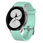 For Samsung Galaxy Watch 4 40mm 20mm Diamond Textured Silicone Watch Band(Teal) - 1