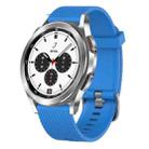 For Samsung  Galaxy Watch 4 Classic 42mm 20mm Diamond Textured Silicone Watch Band(Sky Blue) - 1