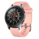 For Samsung Galaxy Watch 42mm 20mm Diamond Textured Silicone Watch Band(Pink) - 1