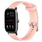 For Amazfit GTS 2 Mini 20mm Diamond Textured Silicone Watch Band(Pink) - 1