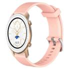 For Amazfit GTR 42MM 20mm Diamond Textured Silicone Watch Band(Pink) - 1
