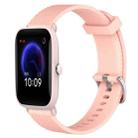 For Amazfit Pop Pro 20mm Diamond Textured Silicone Watch Band(Pink) - 1