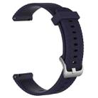 For Amazfit Pop 20mm Diamond Textured Silicone Watch Band(Midnight Blue) - 2