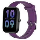 For Amazfit Bip3 20mm Diamond Textured Silicone Watch Band(Purple) - 1