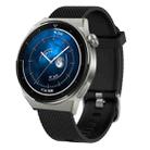For Huawei Watch GT3 Pro 43mm 20mm Diamond Textured Silicone Watch Band(Black) - 1
