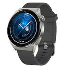 For Huawei Watch GT3 Pro 43mm 20mm Diamond Textured Silicone Watch Band(Dark Grey) - 1