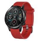 For Honor MagicWatch2 42mm 20mm Diamond Textured Silicone Watch Band(Red) - 1