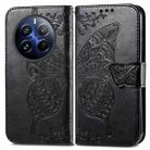 For Realme 12 Pro Butterfly Love Flower Embossed Leather Phone Case(Black) - 2