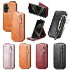 For Huawei Nova 11 Pro Zipper Wallet Vertical Flip Leather Phone Case(Brown) - 6