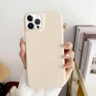 For iPhone 15 Pro Litchi Texture All-inclusive Shockproof Phone Case(White) - 1