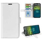 For Nokia C110 R64 Texture Horizontal Flip Leather Phone Case(White) - 1