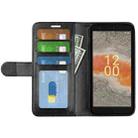 For Nokia C02 R64 Texture Horizontal Flip Leather Phone Case(Black) - 4
