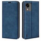 For Nokia C110 Retro-skin Magnetic Suction Leather Phone Case(Dark Blue) - 1