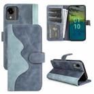 For Nokia C110 Stitching Horizontal Flip Leather Phone Case(Blue) - 1