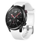 For Huawei Watch Buds 22mm Diamond Textured Silicone Watch Band(White) - 1