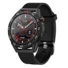 For Huawei Watch GT Runner 22mm Diamond Textured Silicone Watch Band(Red) - 1