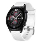 For Huawei Watch 3 22mm Diamond Textured Silicone Watch Band(White) - 1
