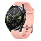 For Huawei Watch 3 Pro 22mm Diamond Textured Silicone Watch Band(Black) - 1