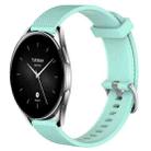 For Xiaomi Watch S2 46mm 22mm Diamond Textured Silicone Watch Band(Teal) - 1